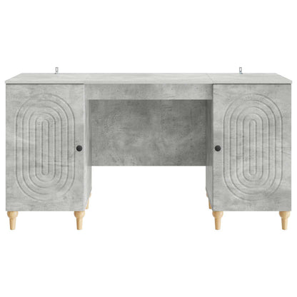 Scrivania con lo scaffale Grigio Cemento 142,5 x 50 x 75 cm | homemem39