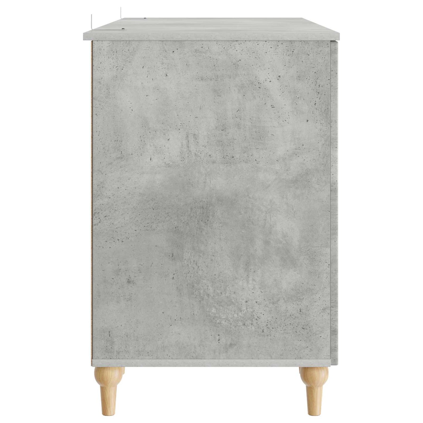 Scrivania con lo scaffale Grigio Cemento 142,5 x 50 x 75 cm | homemem39