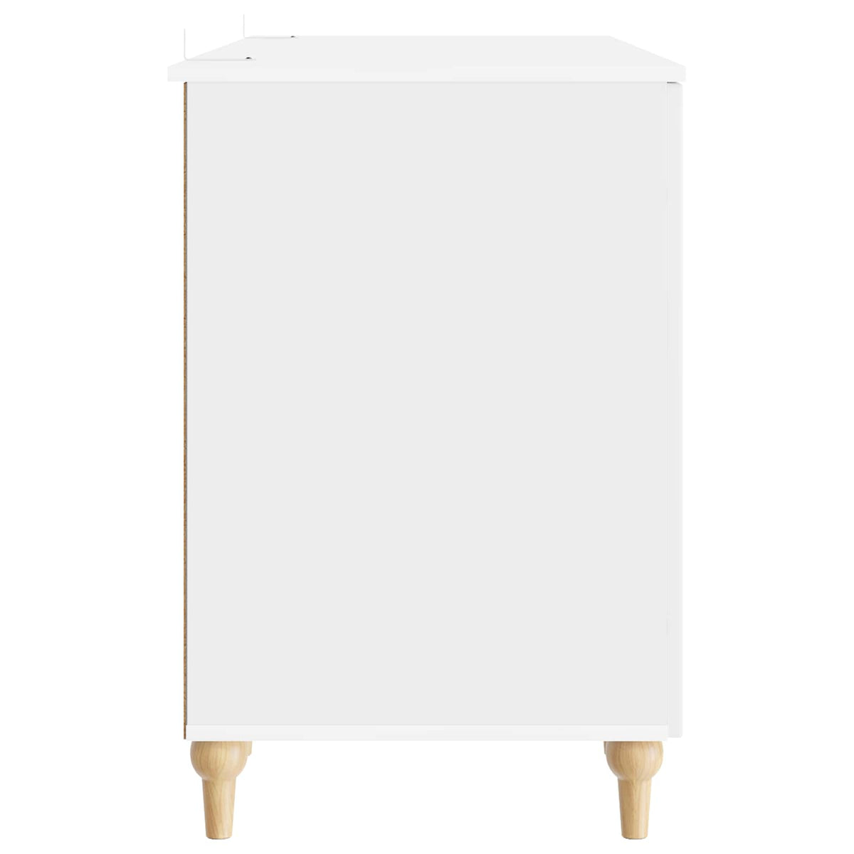 Scrivania Bianco lucido 142,5 x 50 x 75 cm Legno ingegnerizzato