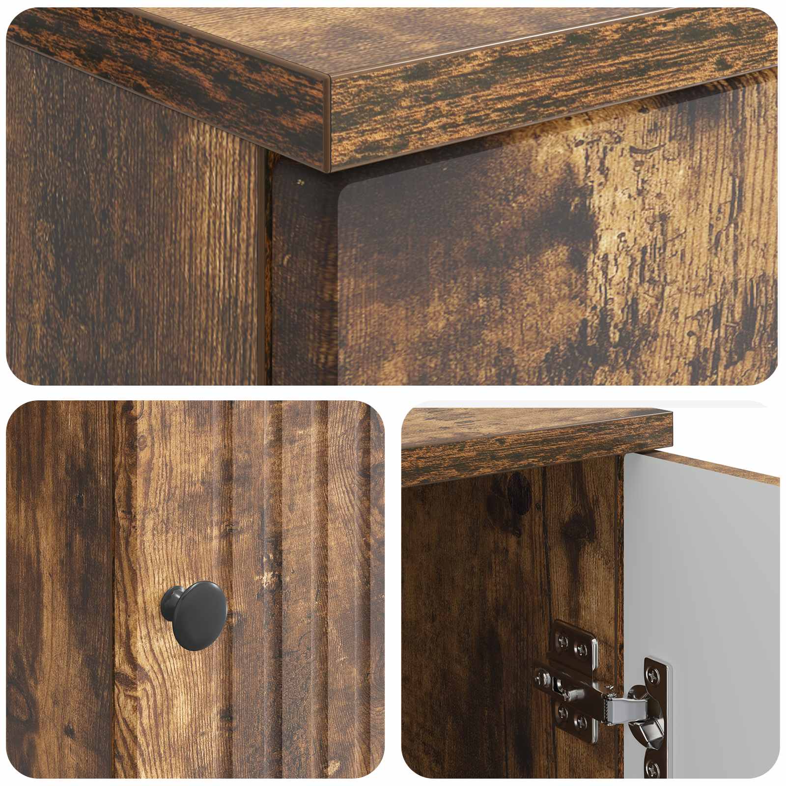 Scrivania Rovere Fumo 142,5 x 50 x 75 cm Legno ingegnerizzato | homemem39