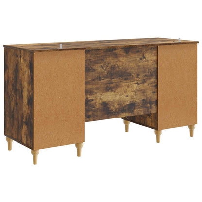Scrivania Rovere Fumo 142,5 x 50 x 75 cm Legno ingegnerizzato | homemem39