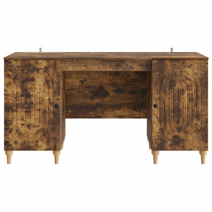 Scrivania Rovere Fumo 142,5 x 50 x 75 cm Legno ingegnerizzato | homemem39