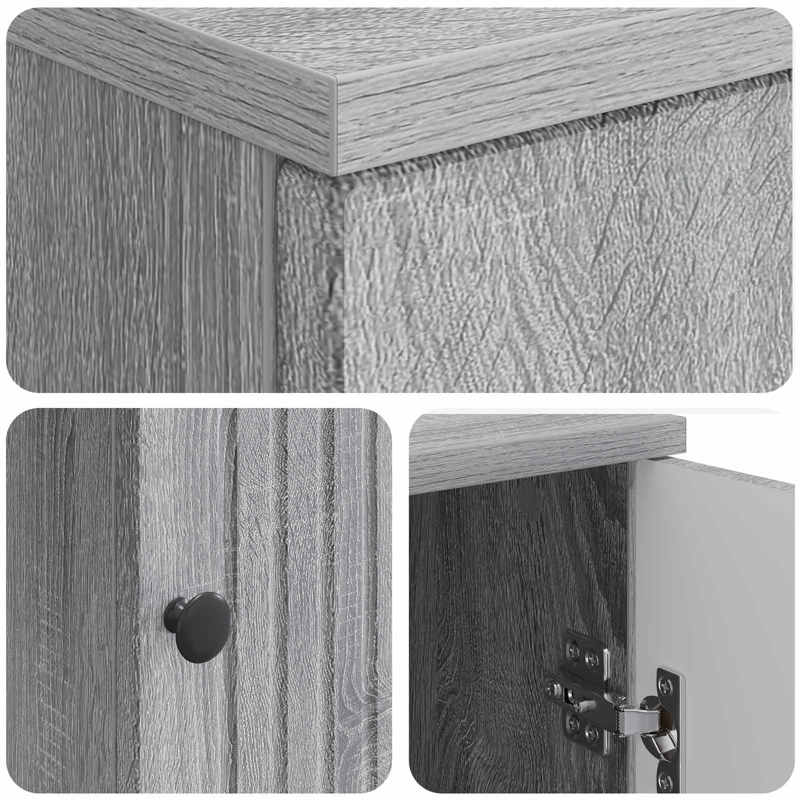 Scrivania Grigio Sonoma 142,5 x 50 x 75 cm Legno ingegnerizzato | homemem39