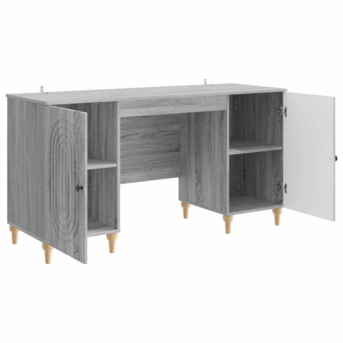 Scrivania Grigio Sonoma 142,5 x 50 x 75 cm Legno ingegnerizzato | homemem39