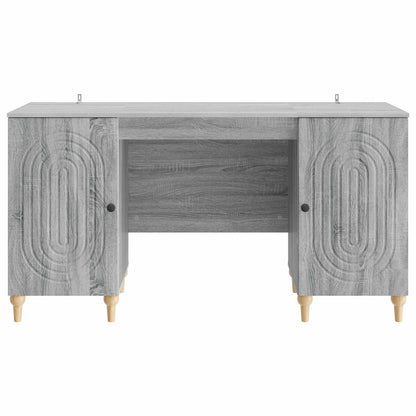 Scrivania Grigio Sonoma 142,5 x 50 x 75 cm Legno ingegnerizzato | homemem39