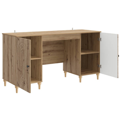 Scrivania Rovere Artigianale Legno ingegnerizzato
