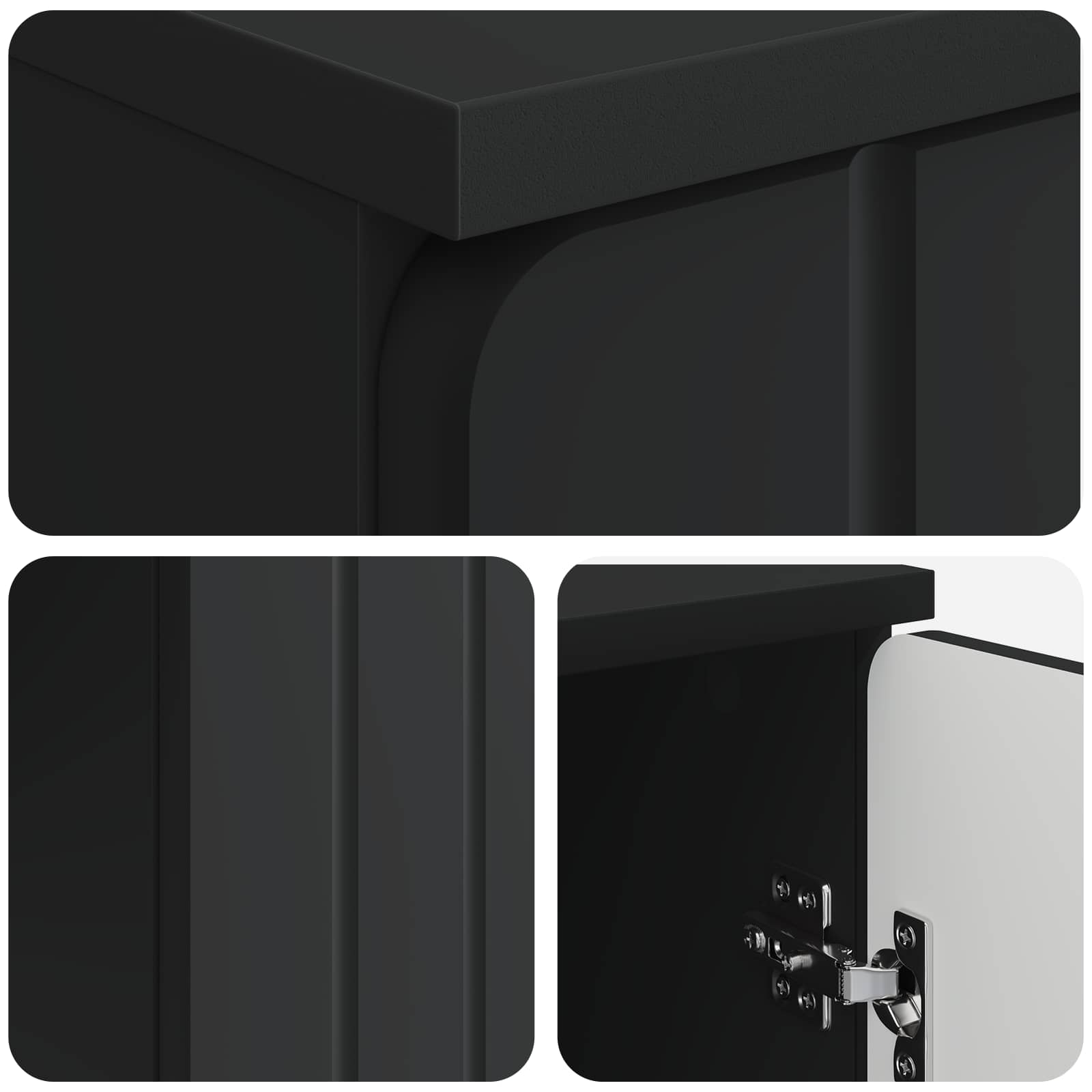 Scrivania Nero 142,5 x 50 x 75 cm Legno ingegnerizzato | homemem39