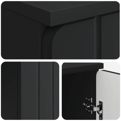 Scrivania Nero 142,5 x 50 x 75 cm Legno ingegnerizzato | homemem39