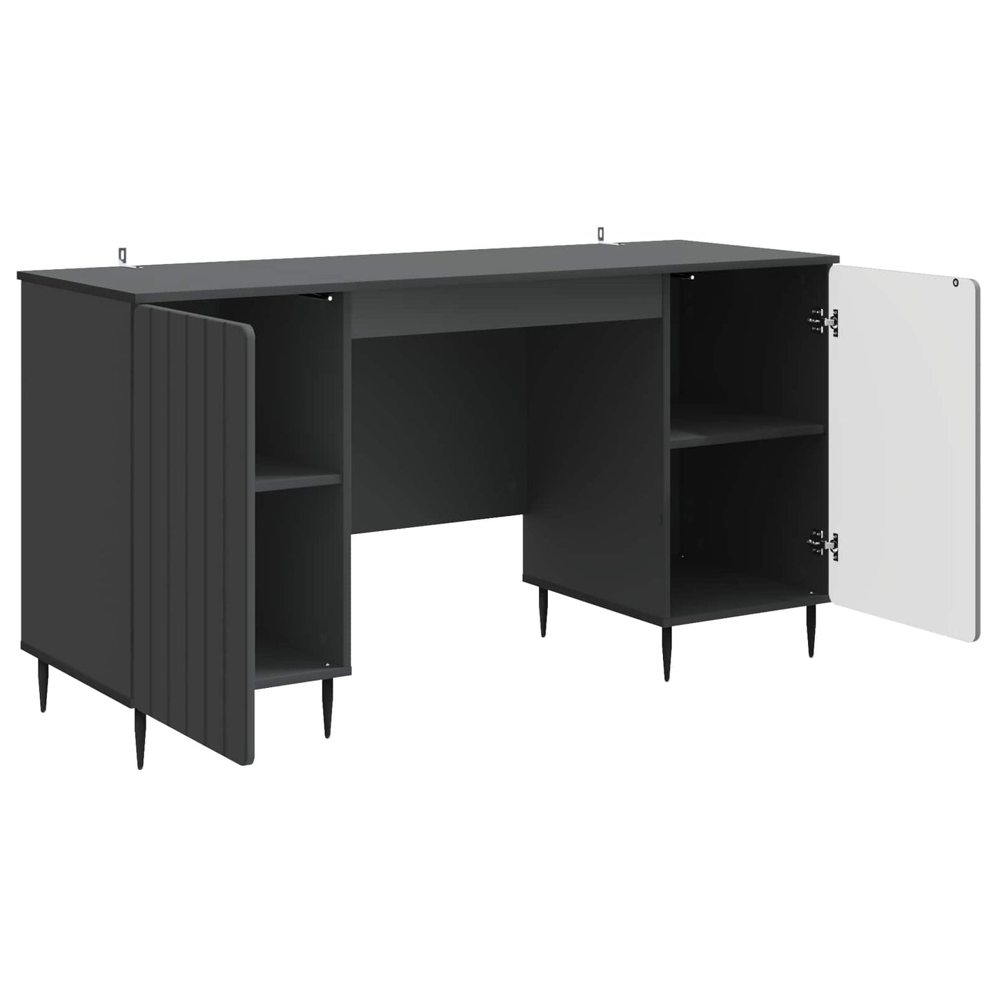 Scrivania Nero 142,5 x 50 x 75 cm Legno ingegnerizzato