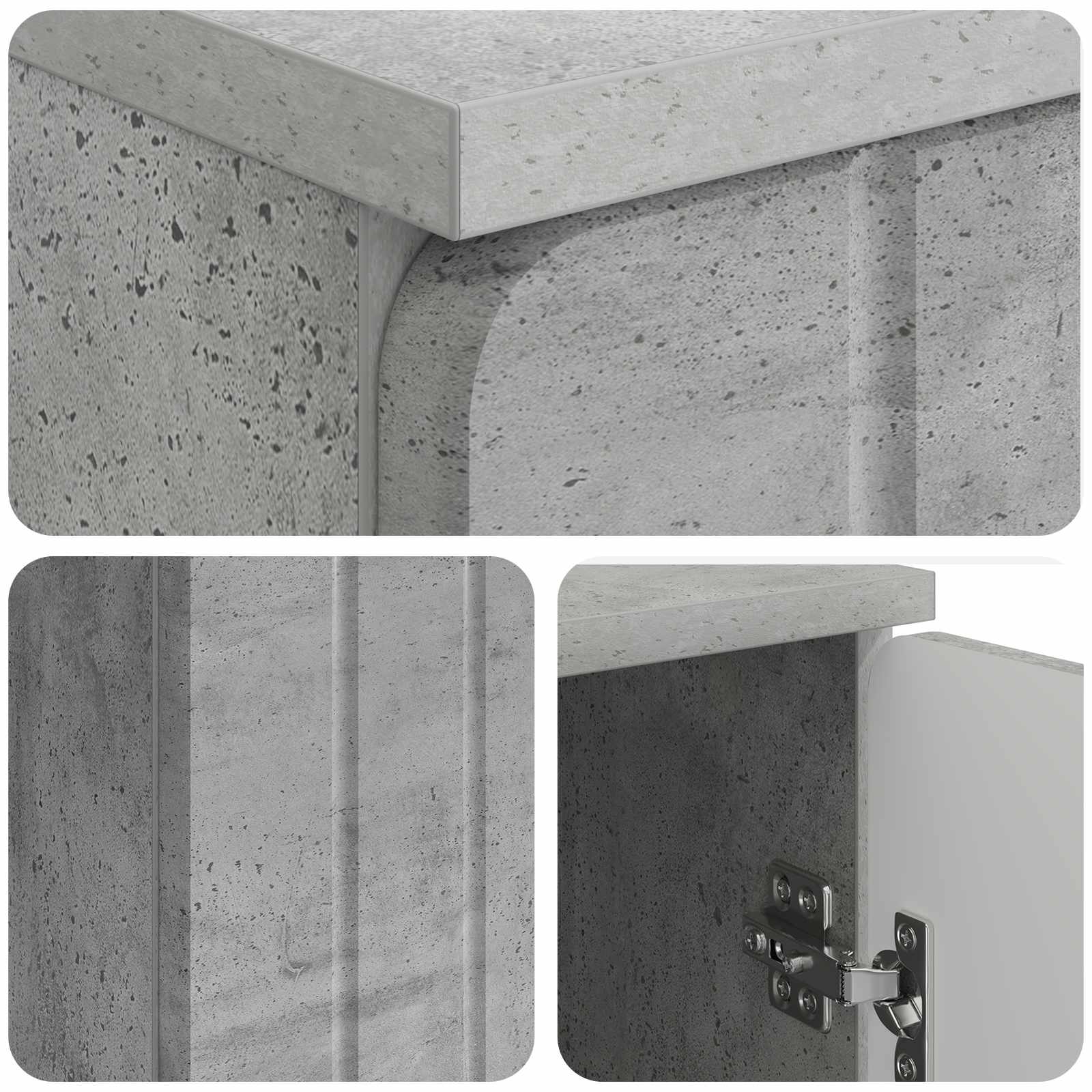 Scrivania con lo scaffale Grigio Cemento 142,5 x 50 x 75 cm | homemem39