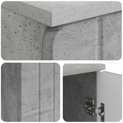 Scrivania con lo scaffale Grigio Cemento 142,5 x 50 x 75 cm | homemem39