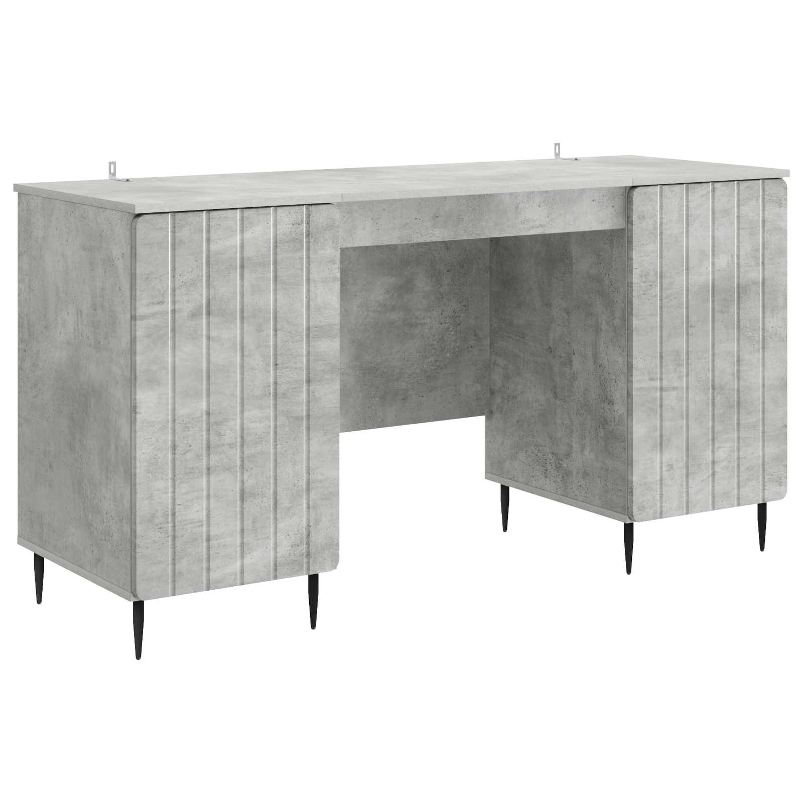 Scrivania con lo scaffale Grigio Cemento 142,5 x 50 x 75 cm | homemem39