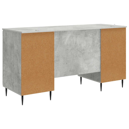Scrivania con lo scaffale Grigio Cemento 142,5 x 50 x 75 cm | homemem39