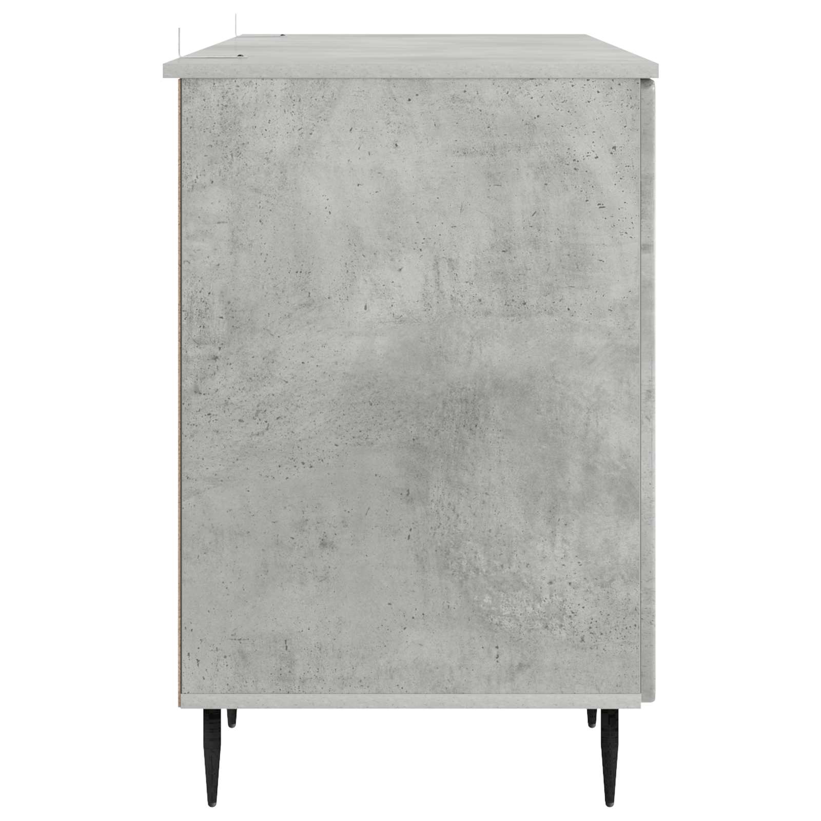 Scrivania con lo scaffale Grigio Cemento 142,5 x 50 x 75 cm | homemem39