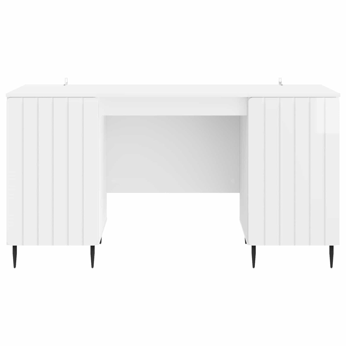 Scrivania Bianco Lucido 142,5 x 50 x 75 cm Legno ingegnerizzato | homemem39