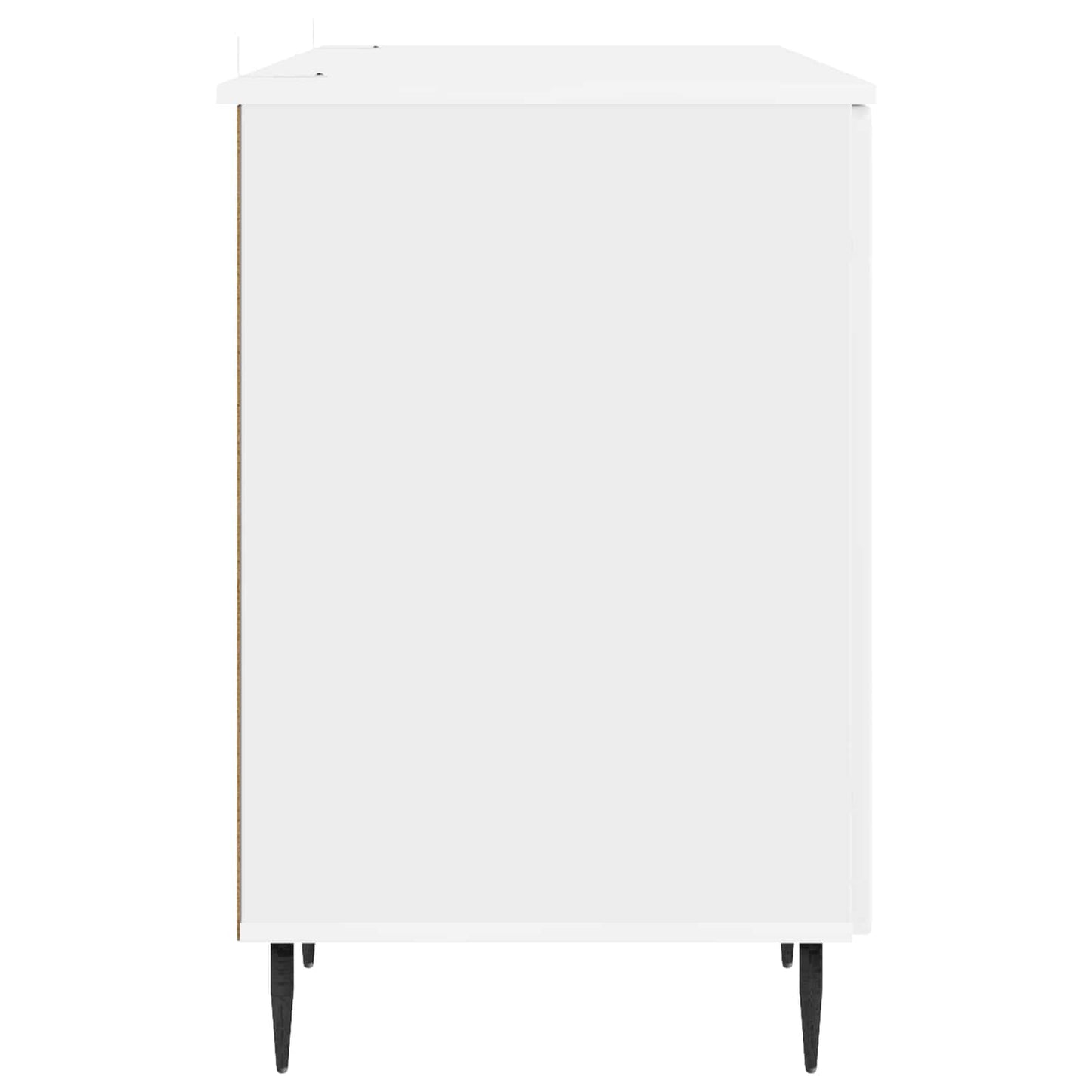 Scrivania Bianco Lucido 142,5 x 50 x 75 cm Legno ingegnerizzato | homemem39
