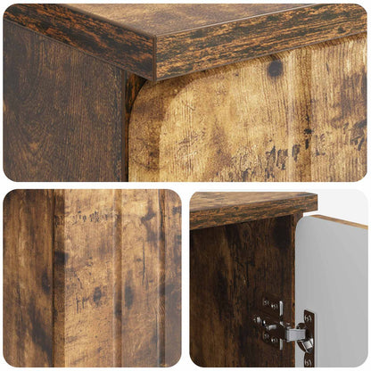 Scrivania Rovere Fumo 142,5 x 50 x 75 cm Legno ingegnerizzato
