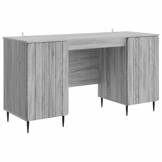 Scrivania Grigio Sonoma 142,5 x 50 x 75 cm Legno ingegnerizzato | homemem39