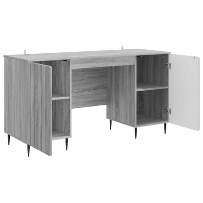Scrivania Grigio Sonoma 142,5 x 50 x 75 cm Legno ingegnerizzato | homemem39