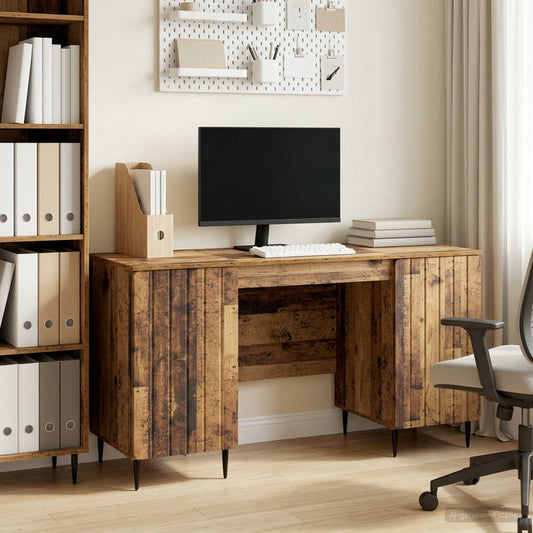 Scrivania Legno antico 142,5 x 50 x 75 cm Legno ingegnerizzato