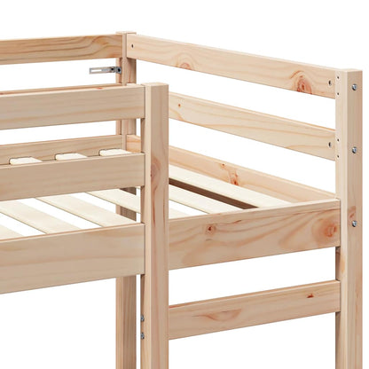 Struttura per letto soppalco Naturale 80 x 200 cm Pino massello | homemem39