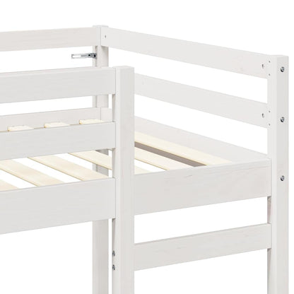 Struttura per letto soppalco Bianco 75 x 190 cm Pino massello | homemem39