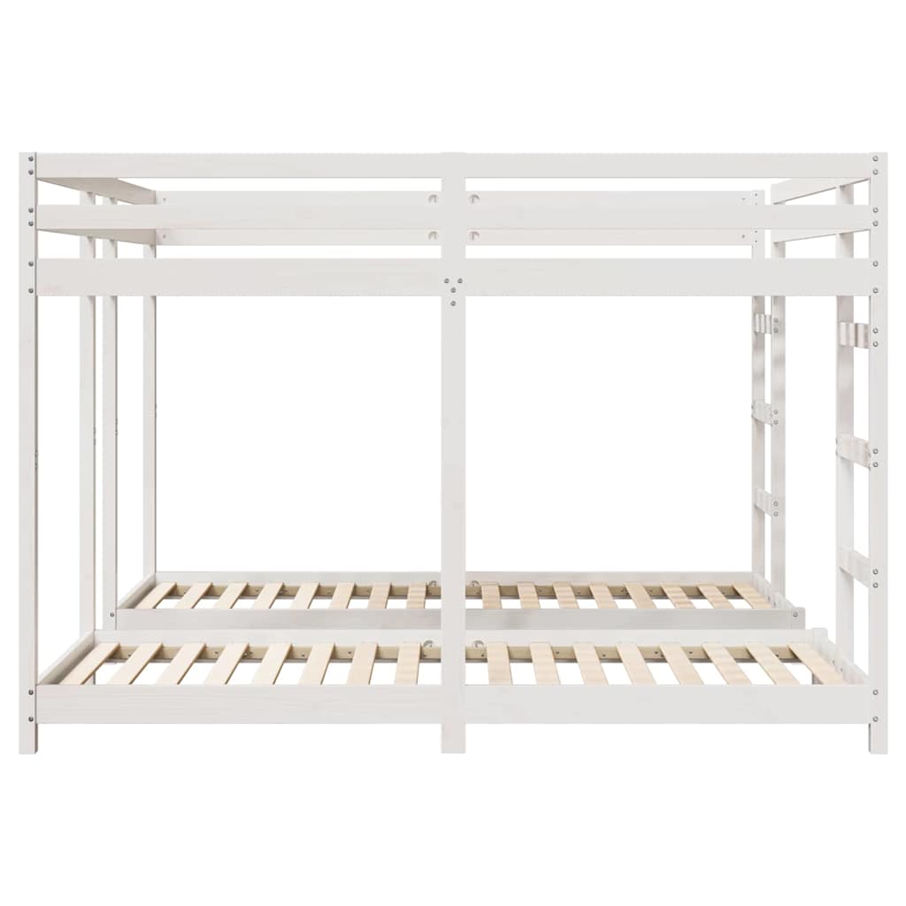 Struttura letto a castello triplo Bianco 200 x 200 cm | homemem39