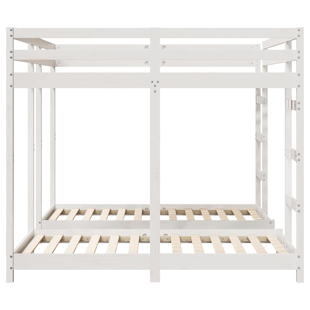 Struttura letto a castello triplo Bianco 160 x 200 cm