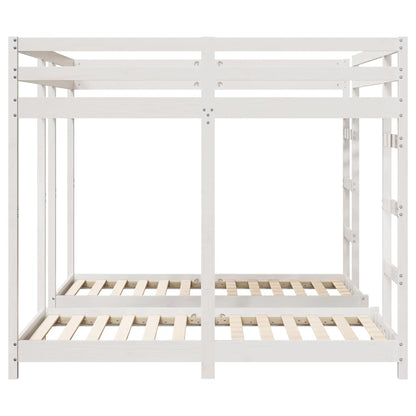 Struttura letto a castello triplo Bianco 160 x 200 cm