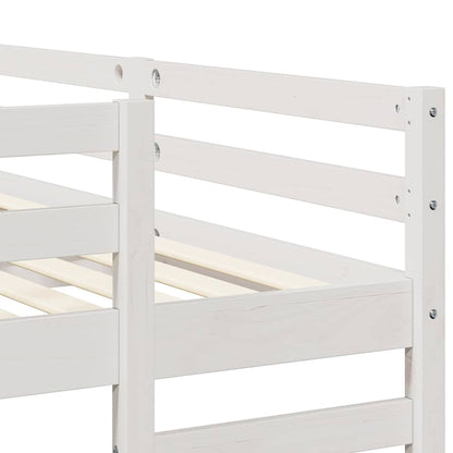 Struttura letto a castello triplo Bianco 140 x 200 cm | homemem39