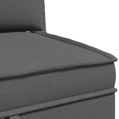 Divano ad Angolo con Storage Grigio Scuro Tessuto | homemem39