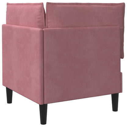 Divano con Stoccaggio Rosa Velluto | homemem39