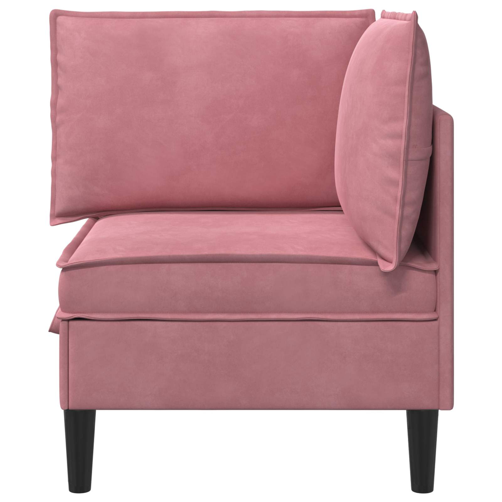 Divano con Stoccaggio Rosa Velluto | homemem39