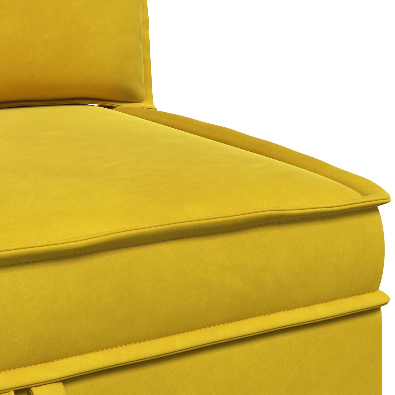 Divano con Stoccaggio Giallo Velluto | homemem39