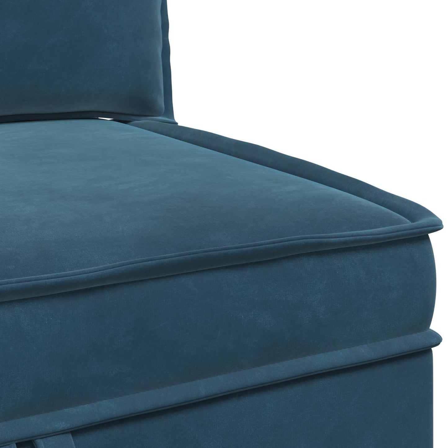Divano con Stoccaggio Blu Velluto