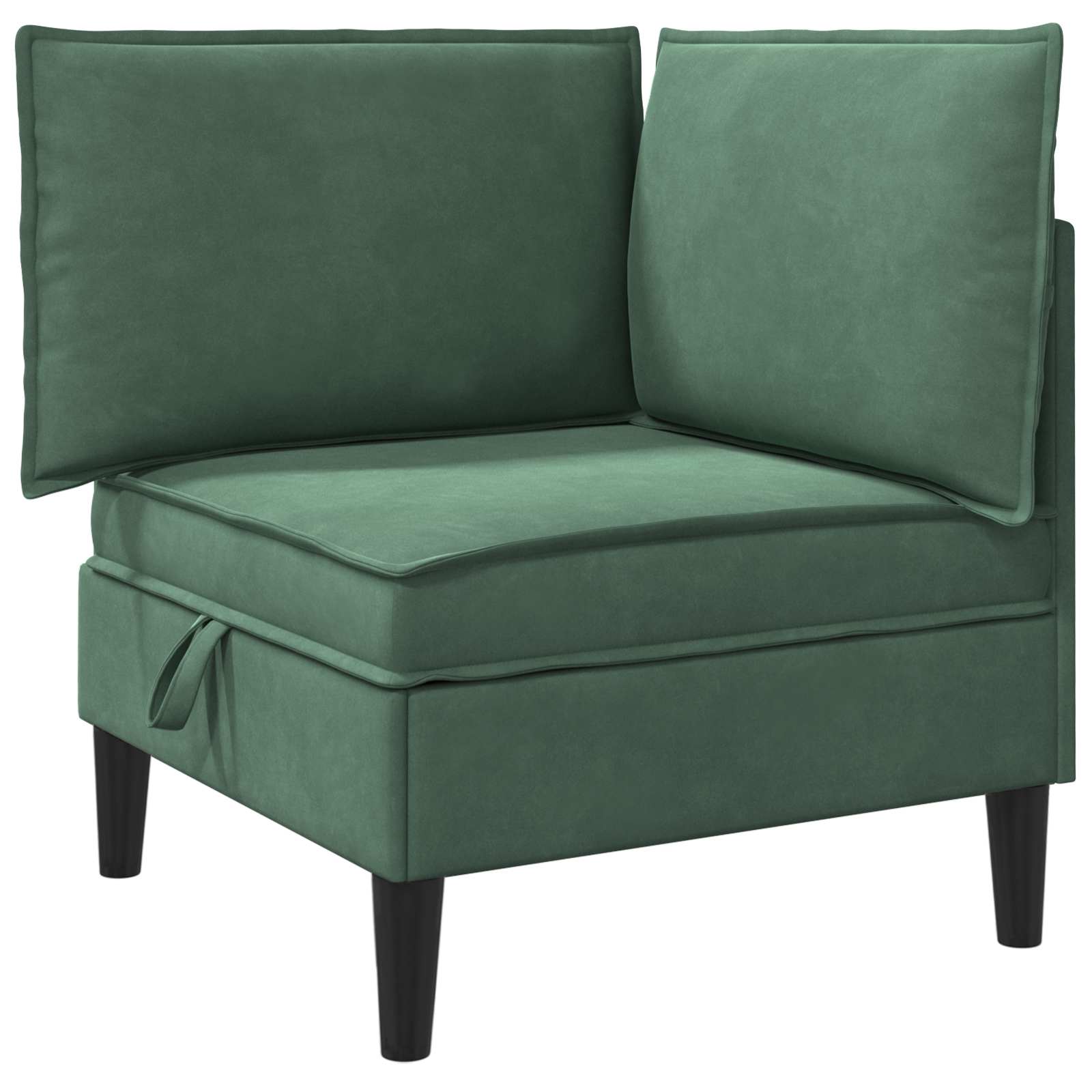 Divano con Stoccaggio Verde Mare Velluto | homemem39