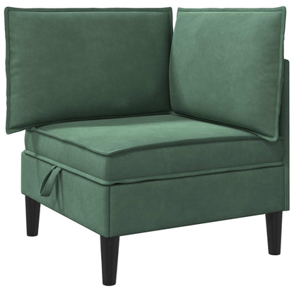 Divano con Stoccaggio Verde Mare Velluto | homemem39