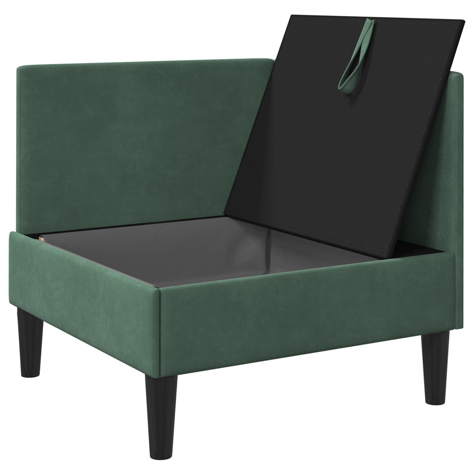 Divano con Stoccaggio Verde Mare Velluto | homemem39
