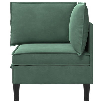 Divano con Stoccaggio Verde Mare Velluto | homemem39