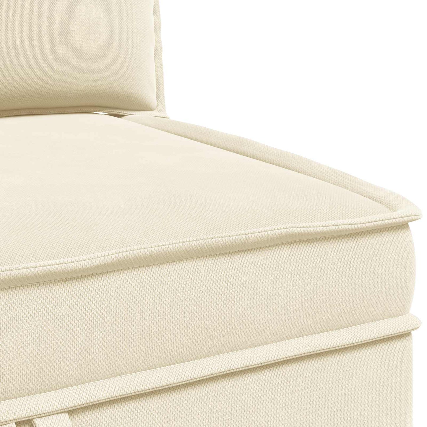 Divano Angolare con Storage Crema Velluto | homemem39