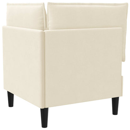 Divano Angolare con Storage Crema Velluto | homemem39