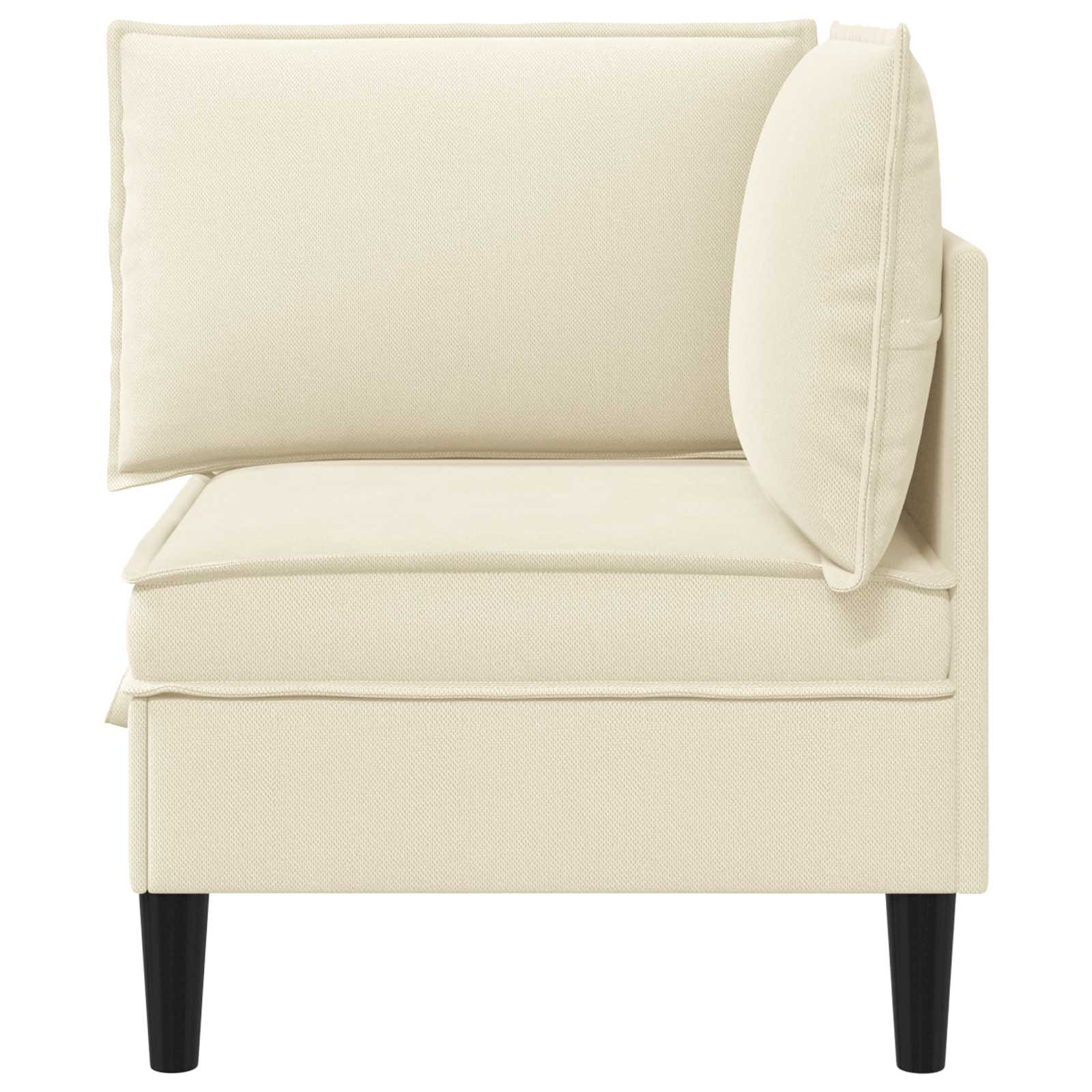 Divano Angolare con Storage Crema Velluto | homemem39