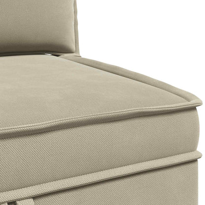 Divano Angolare con Storage Sabbia Velluto | homemem39