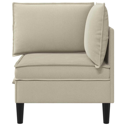 Divano Angolare con Storage Sabbia Velluto | homemem39