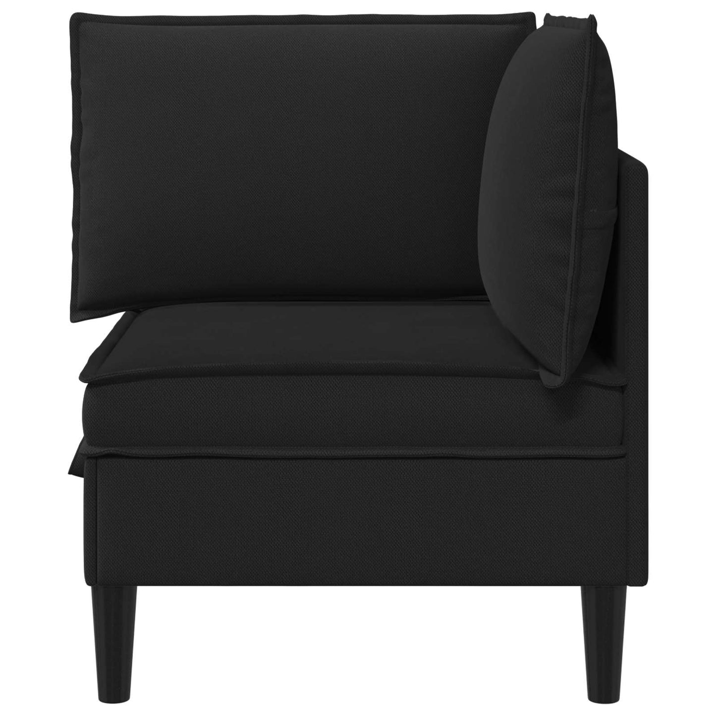 Divano Angolare con Storage Nero Velluto | homemem39