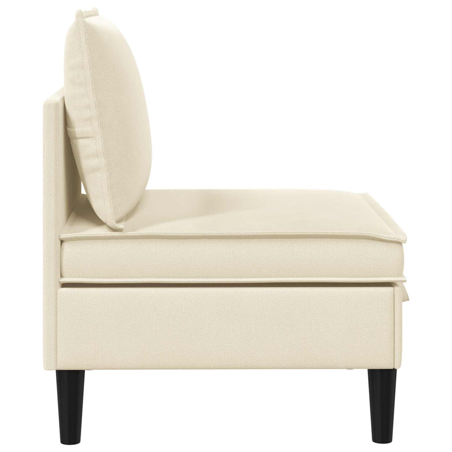 Divano Medio con Storage Crema Velluto | homemem39