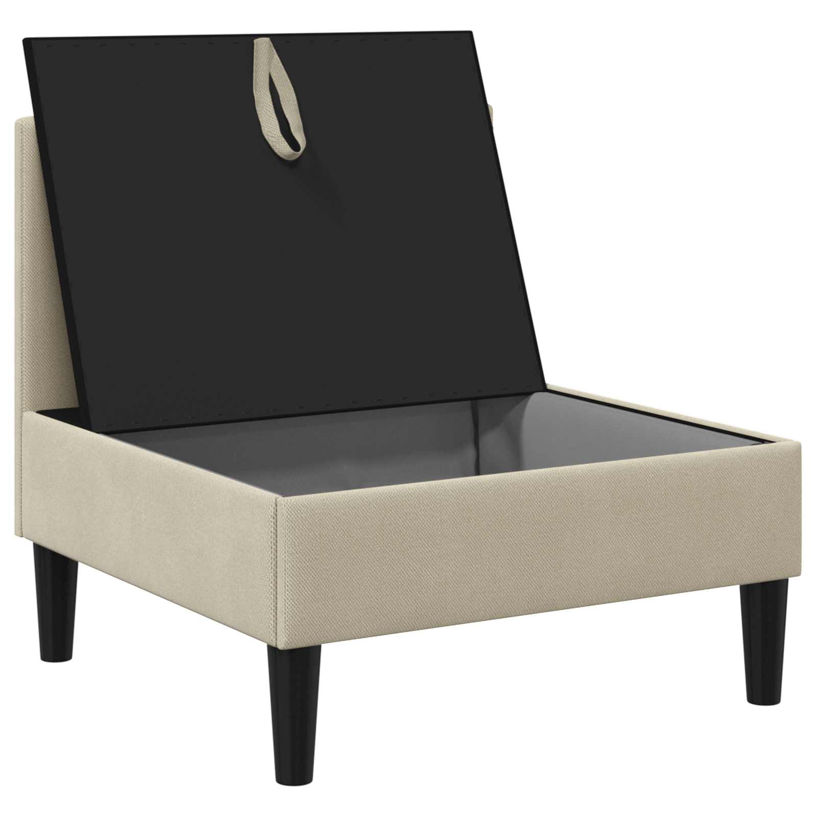 Divano Medio con Storage Sabbia Velluto | homemem39