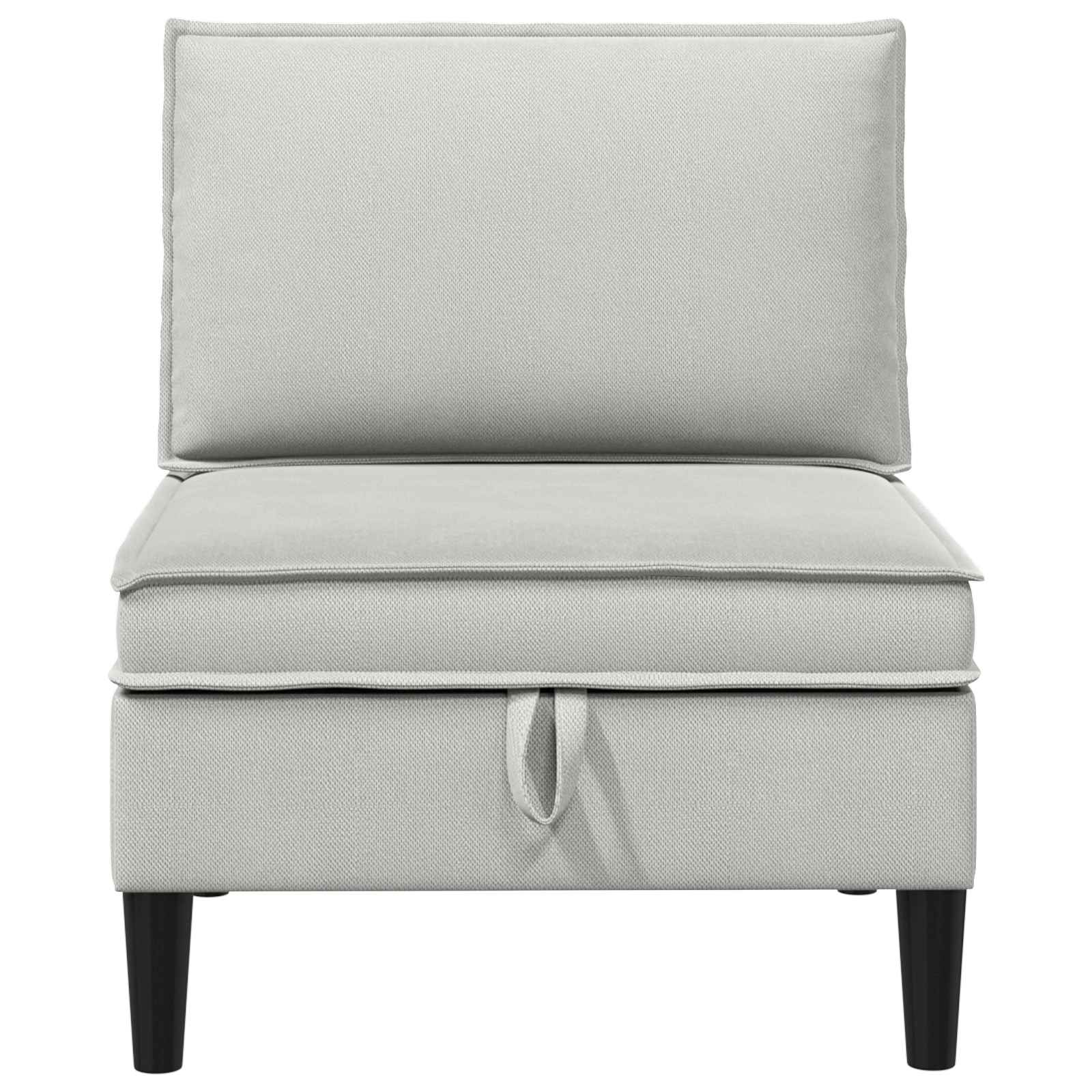 Divano Medio con Storage Grigio chiaro Velluto | homemem39