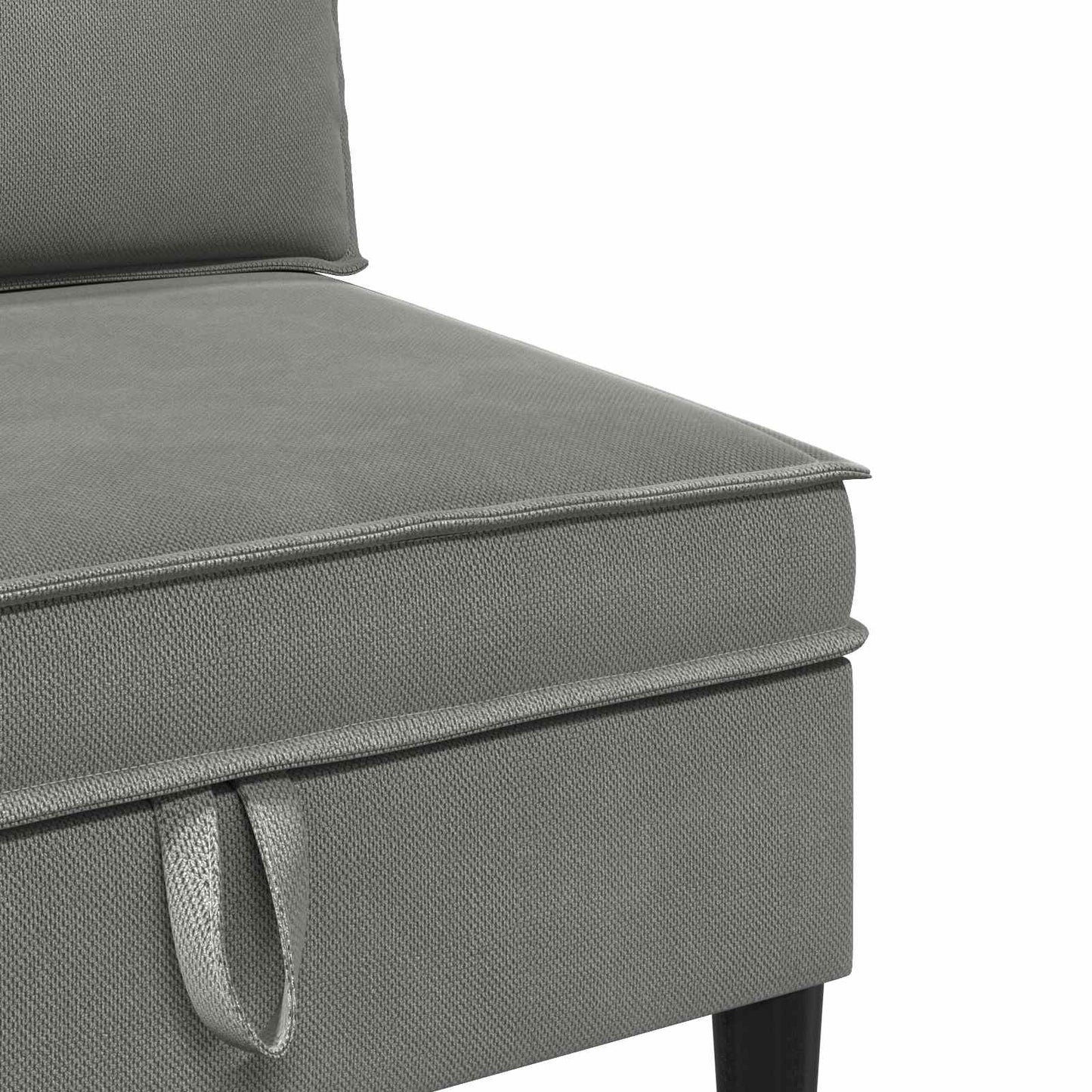 Divano Medio con Storage Grigio scuro Velluto | homemem39