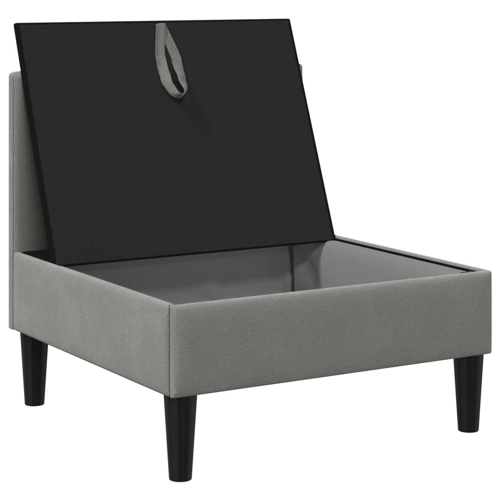 Divano Medio con Storage Grigio scuro Velluto | homemem39
